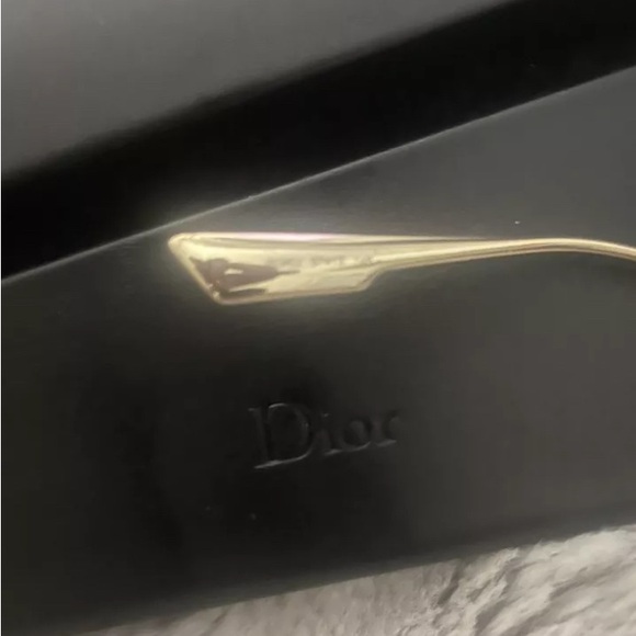 Dior J5GKU Sunglasses Gold/Blue Lenses 57mm - Picture 8 of 9